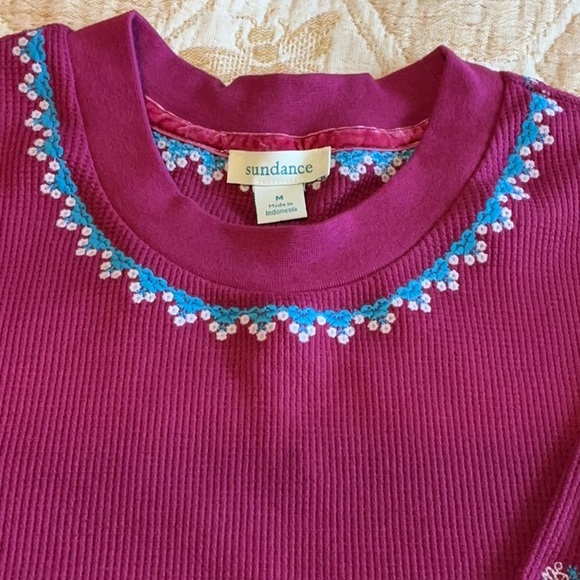 SUNDANCE CATALOG THERMAL TEE/ MED. - Picture 2 of 5